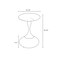 Manhattan Comfort Round End Table, 15.75 in L, Stainless Steel, Brown and Gold 2-ET006-BR - alternate 4